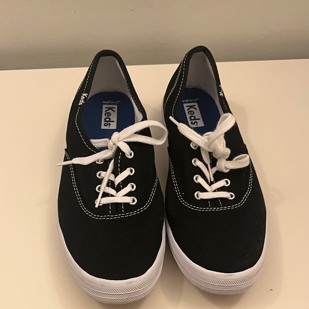 Keds Classic Black and White Canvas Sneakers